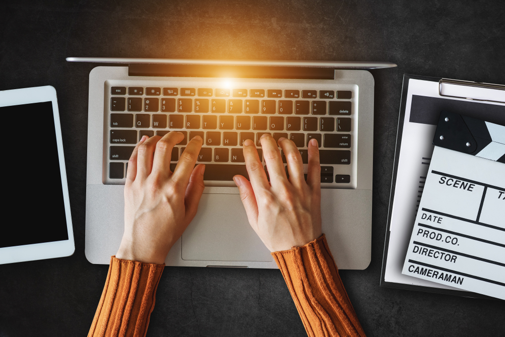 キーボードと手